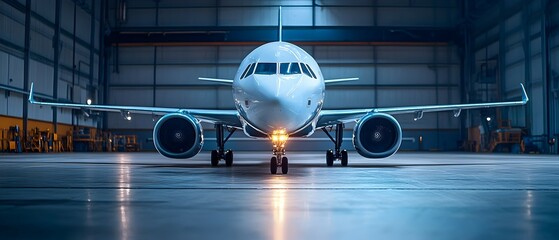 Cutting Edge Composite Aerospace Engineering Lightweight and Robust Designs for Aircraft and Space Vehicles in a Modern Industrial Hangar Setting  Advanced technology