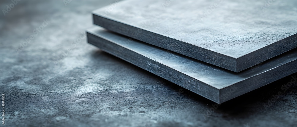 Poster photography concept showcasing the engineering and application of hybrid composite materials designe