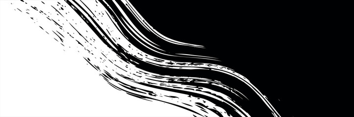 Abstract Black Rough Grunge Texture Design Background. Halftone grunge dots vector texture background. Border Frame. Isolated white background, eps10.