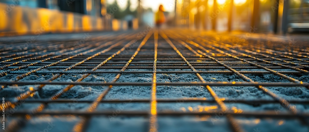 Aufkleber photography concept showcasing innovative construction techniques utilizing composite reinforcement 