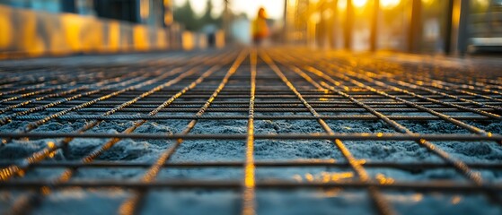 photography concept showcasing innovative construction techniques utilizing composite reinforcement materials to create stronger and more sustainable building structures