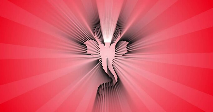 lord ganpati art motion graphics on light background. design for Hindu Auspicious Occasion and Ganesh chaturthi festival.