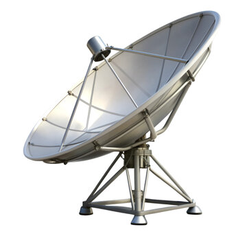 recommend clip art: Satellite antenna isolated