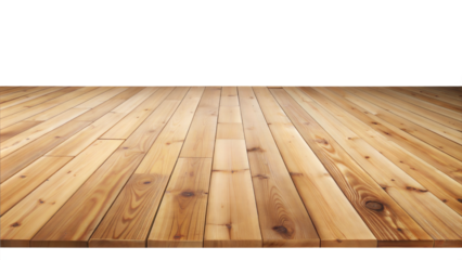 Wooden floor  isolated on White background