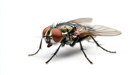 Macro Photography of a Fly