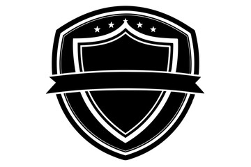 
Shield icon set in vintage style. Protect shield security icons. Shield badge quality symbol. Collection of security shield icons. Vector illustration
