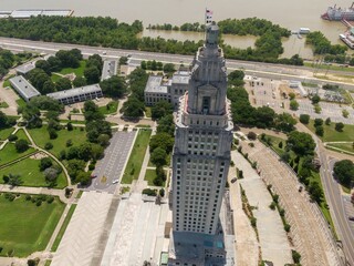 Louisiana State Capitol building, Baton Rouge, Louisiana, USA.