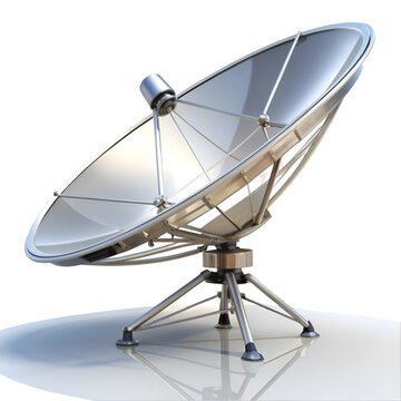 recommend clip art: Satellite antenna isolated
