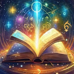 Magical Book Emanating Cosmic Energy