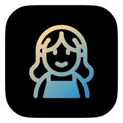 Editable woman wearing blouse avatar vector icon. User, profile, identity, persona. Part of a big icon set family. Perfect for web and app interfaces, presentations, infographics, etc