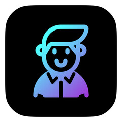 Editable hipster person with undercut hair avatar vector icon. User, profile, identity, persona. Part of a big icon set family. Perfect for web and app interfaces, presentations, infographics, etc