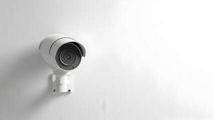 Bright and Detailed Security CCTV Isolated on White Background for Professional Photography
