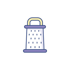 Food Grater icon design with white background stock illustration