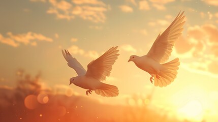 Bird flying to freedom. 