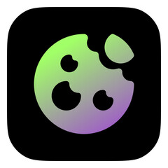 Editable choco chip cookie vector icon. Bakery, cooking, food. Part of a big icon set family. Perfect for web and app interfaces, presentations, infographics, etc