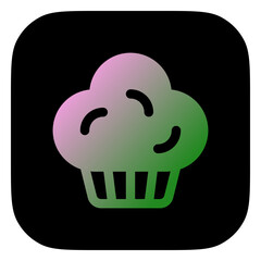 Editable muffin, cupcake, cake vector icon. Bakery, cooking, food. Part of a big icon set family. Perfect for web and app interfaces, presentations, infographics, etc