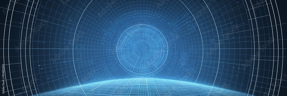 Poster black hole where infinite density is shown as a 3d singularity with 2d spacetime grids bending and w