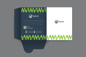 brush with a Vertical business flyer template