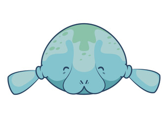 seacow cartoon front view