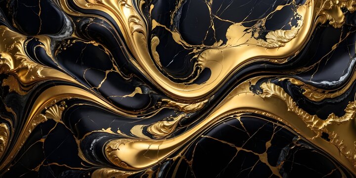 black gold marble wallpaper