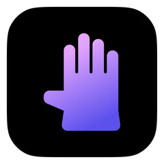 Editable rubber glove vector icon. Industry, household, gardening, landscaping. Part of a big icon set family. Perfect for web and app interfaces, presentations, infographics, etc