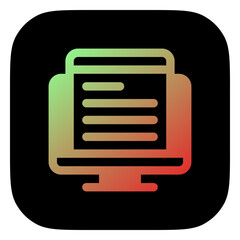 Obraz premium Editable web article vector icon. Online learning, course, tutorial. Part of a big icon set family. Perfect for web and app interfaces, presentations, infographics, etc