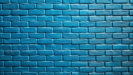 Blue brick wall background with textured wallpaper design for a modern aesthetic