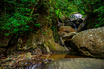 view at one of the water sources in the cool countryside