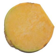 Fresh Turnip Swede isolated over white background.