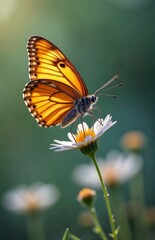 Obraz premium butterfly on flower