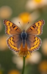 Obraz premium butterfly on flower