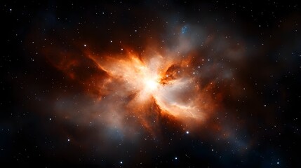 Shining galaxy, star clusters, nebulae brilliance, infinite universe