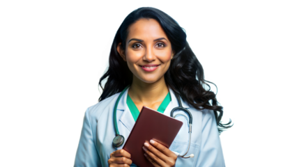 Latina medical nurse passport photo