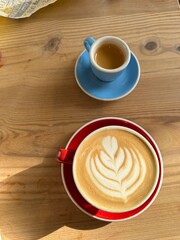 cup of coffee on table