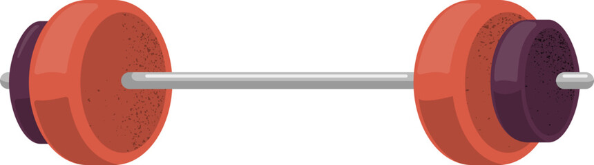 Vector Illustration of Barbell Gym Equipment