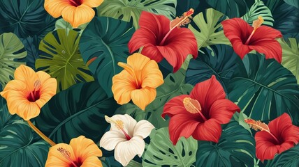 Seamless pattern, floral pattern