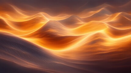 Obraz premium Abstract Sand Dunes: Flowing Shapes in Desert Landscape