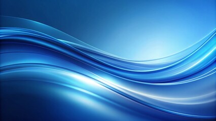 Abstract blue background with smooth curve design perfect for adding text