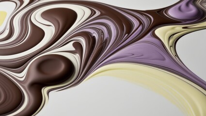 Abstract Swirling Paint Colors