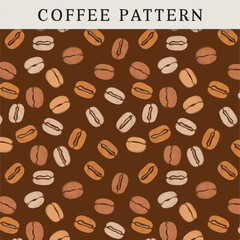 Pattern coffee draw vector