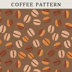 Pattern coffee draw vector