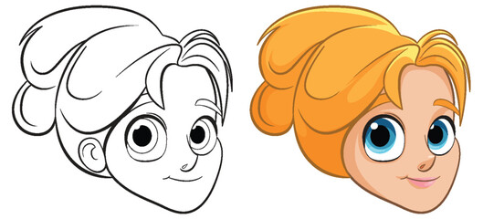 Princess Girl Vector Illustration