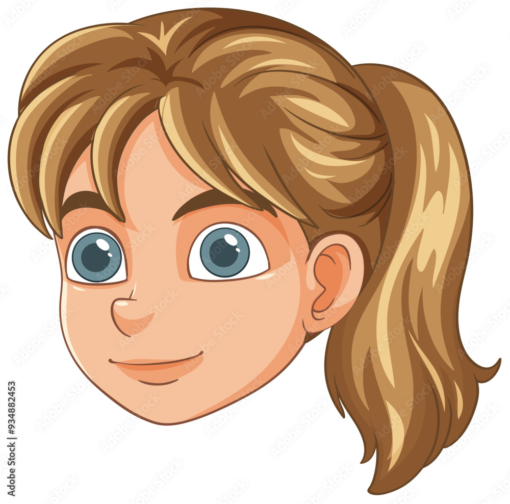 Sticker sporty girl vector illustration