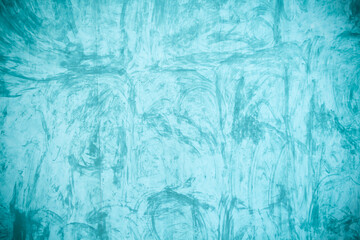 Light blue concrete wall old texture colorful background and space