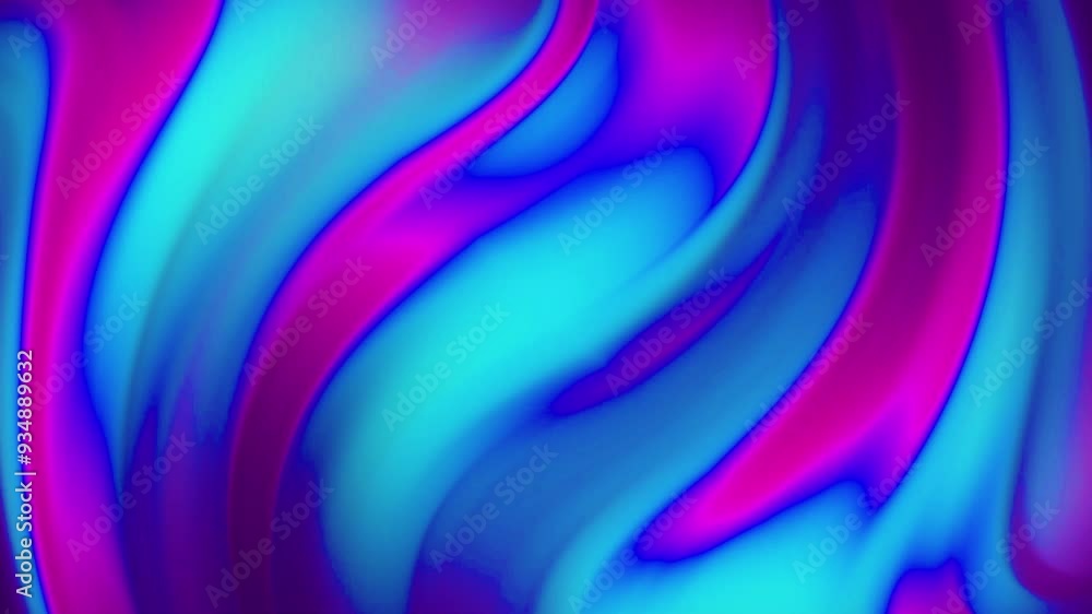 Poster abstract swirling gradient blue and purple background with seamless loop motion.