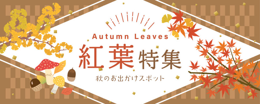 紅葉特集　広告素材