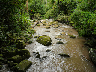 Spun Waterfall in Sapun Village, Boklua, Nan province, is a hidden paradise where crystal-clear...