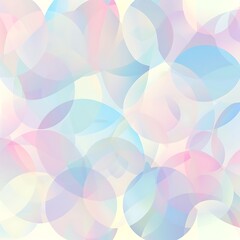 Fototapeta premium A soft and calming vector background with overlapping circles and ovals in pastel hues, creating a gentle and serene abstract pattern. 8k UHD, suitable for high-quality printing or digital display. 