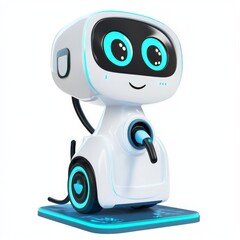 Fototapeta premium robot, 3d, android, technology, character, cyborg