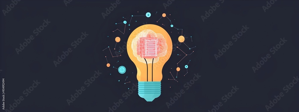 Poster illuminating insights:a bright spark of creativity and innovation ignites the path to transformative